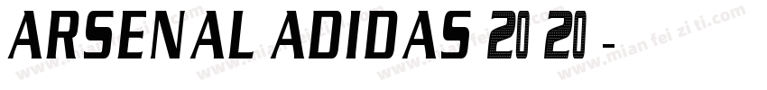 Arsenal Adidas 2020字体转换